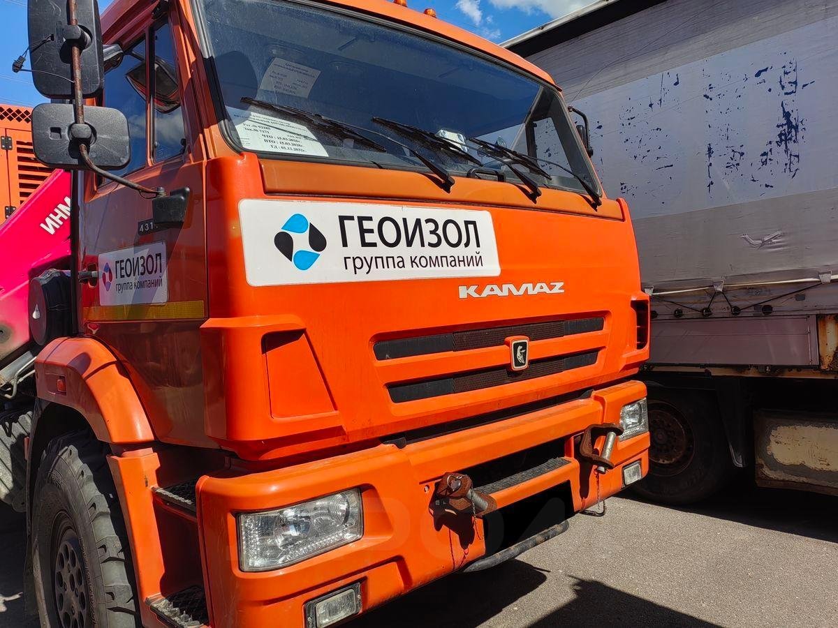 А/м КАМАЗ-6580 с КМУ Inman IT 150 — Рощино