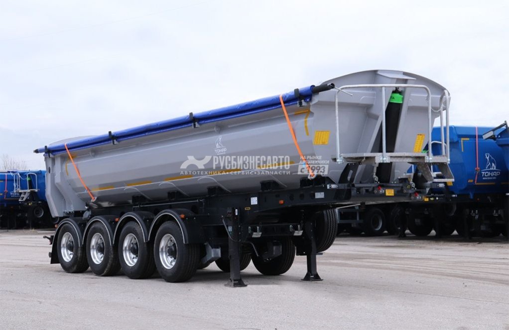 ТОНАР SL4-23A (9595) П/п самосвальный, V-23м3, ССУ 1150, AL кузов, 4 оси, пневмо, тент. — новая техника в лизинг