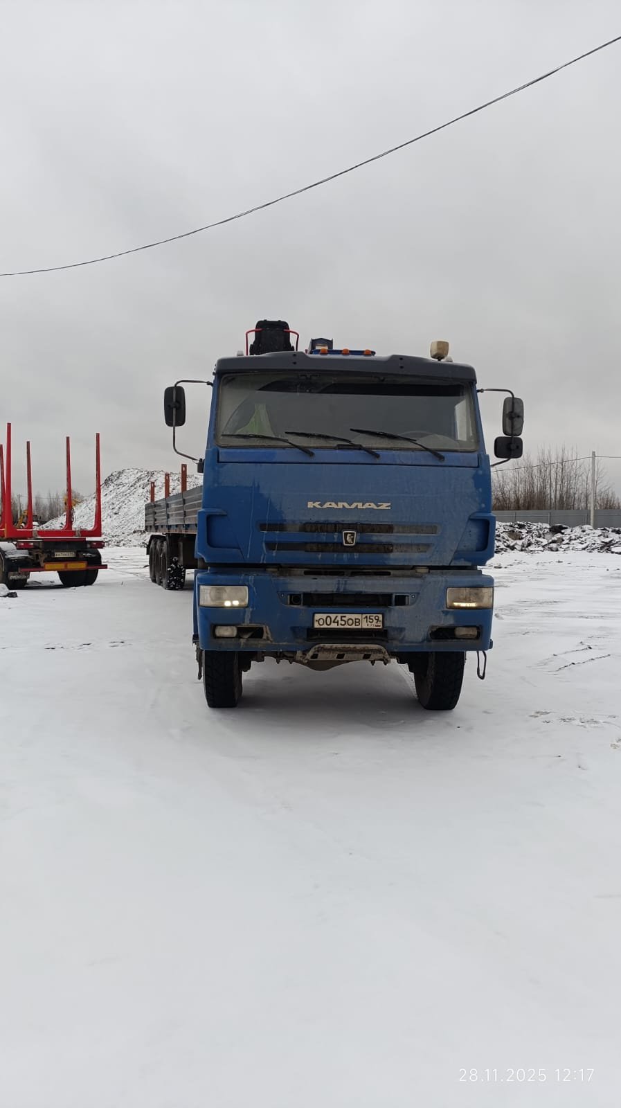 КамАЗ 65225 6x6 Седельный тягач с КМУ 780612 — Ванюки