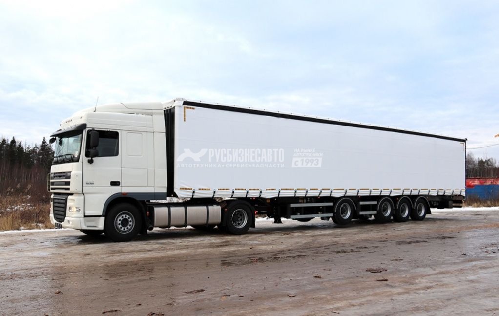 ТОНАР Т4-16V (97882) п/п шторно-бортовой, L= 16,5 м. ССУ1150, стаканы, КОНИКИ, 4-х осн. — новая техника в лизинг