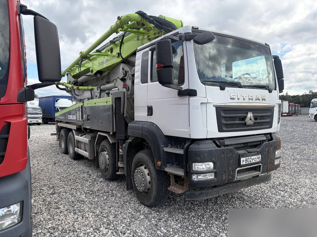SITRAK C7H 8x4 Автобетононасос 43X-5RZ — Воронежская обл
