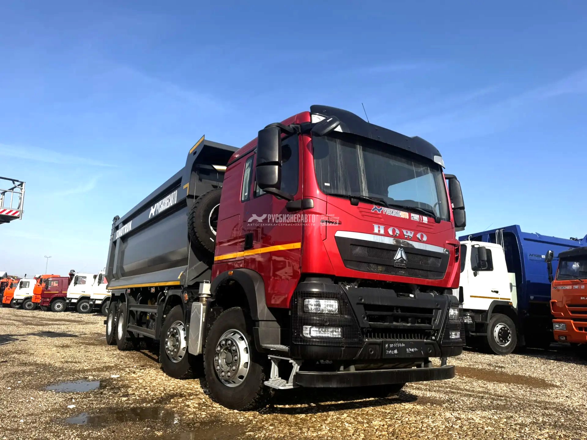 Самосвал HOWO T5G 8x4 (ZZ3317V386GE1) / 7.1x2.3x1.5+0.3 / 24-29 м3 / наклон / 540 лс — новая техника в лизинг
