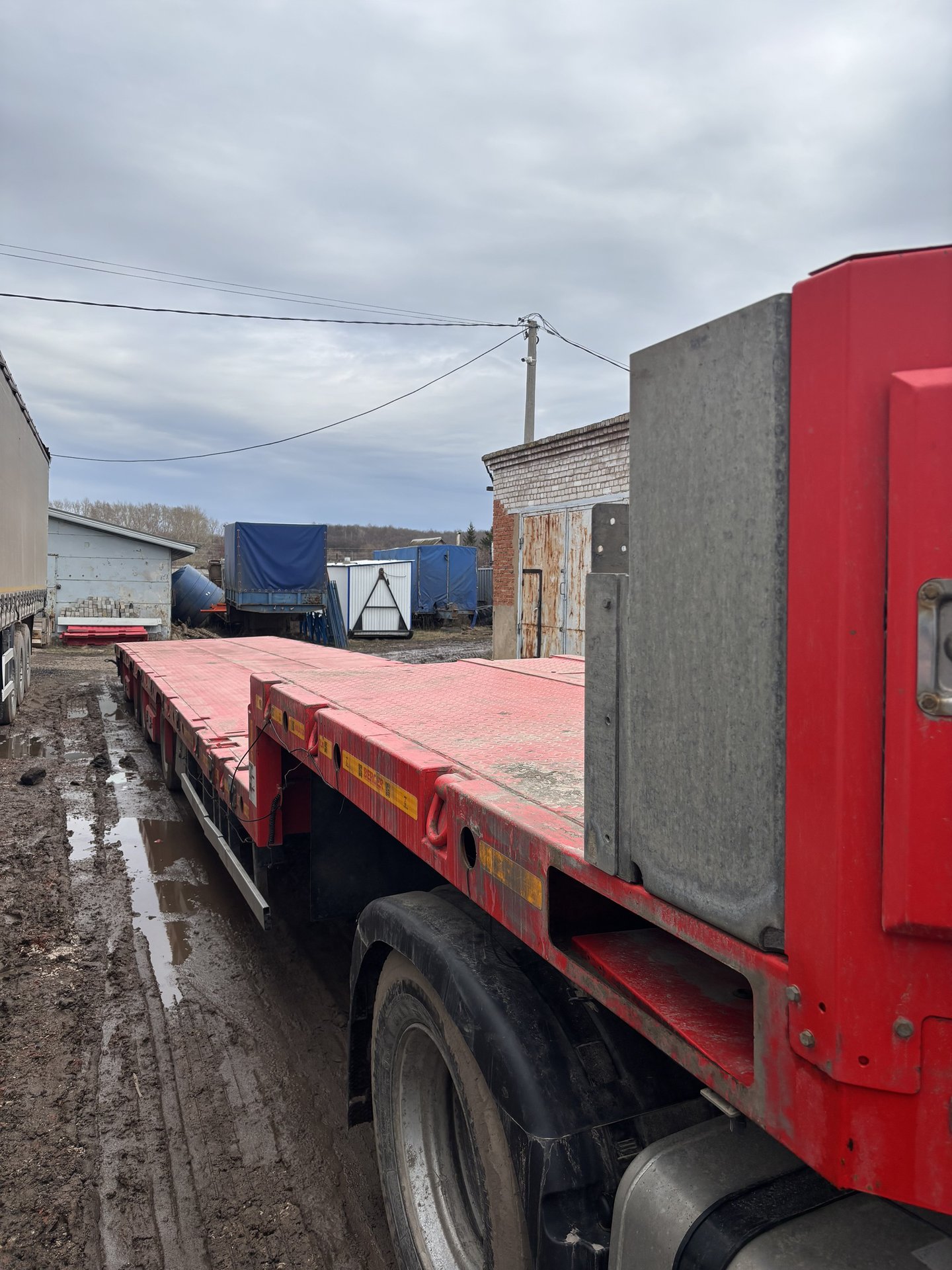 БЕРГЕР Полуприцеп тяжеловоз 4 оси 9854-0000050-04 (Раздвижной) — Уфа