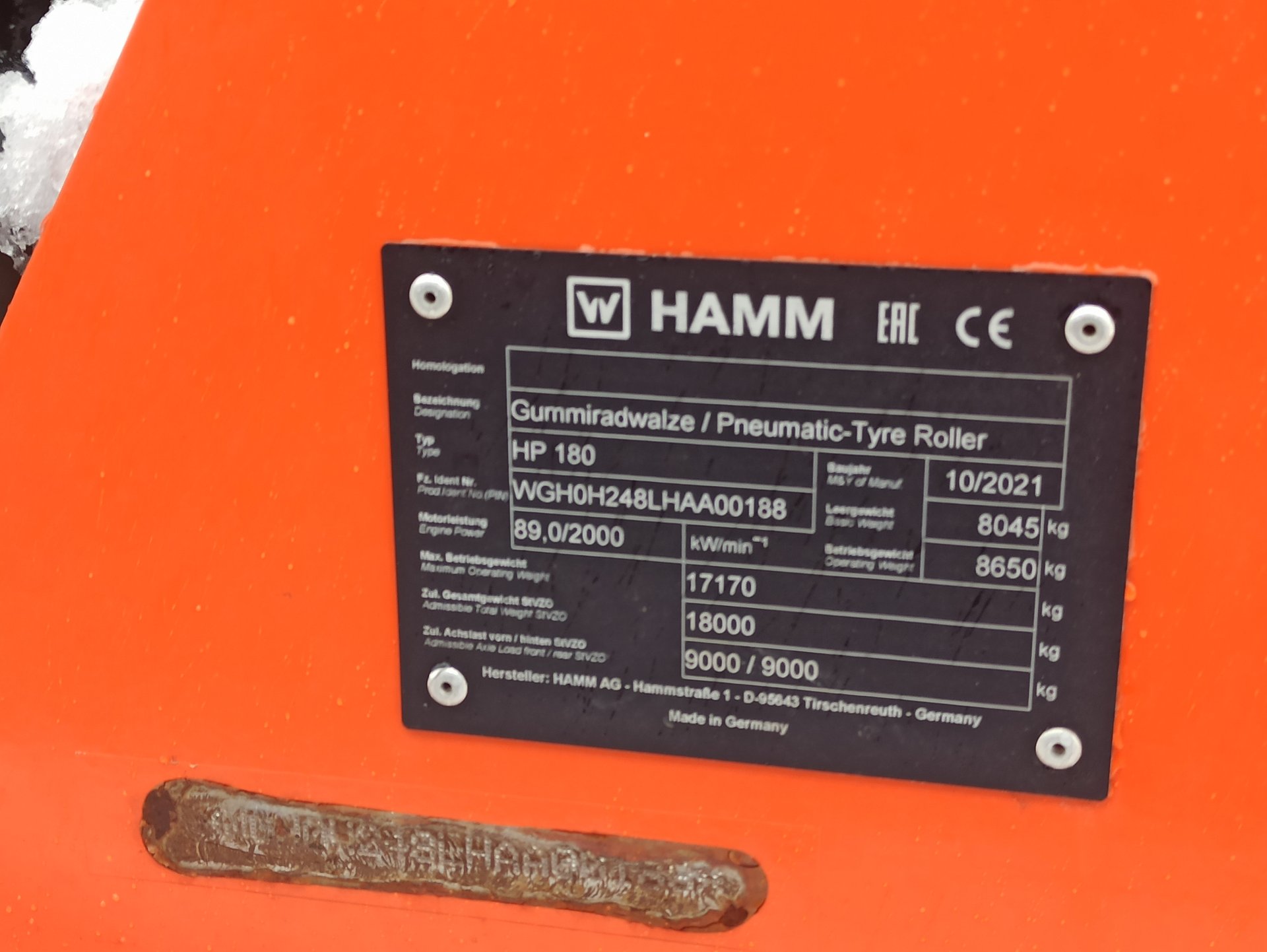 HAMM Каток НАММ НР 180 — Казань