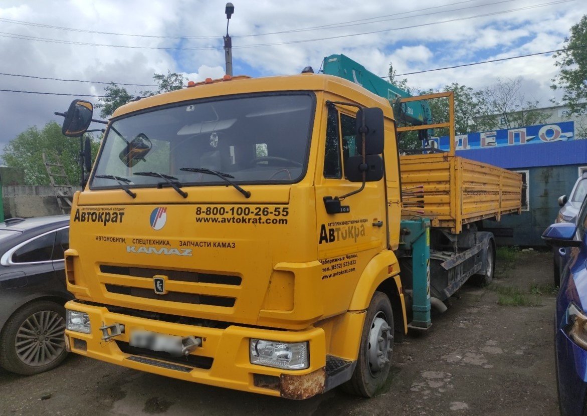 ЗАВОД АСАВТО 3382* на шасси КамАЗ 4308 4x2 Бортовой с КМУ — Трушковы, Кировская обл