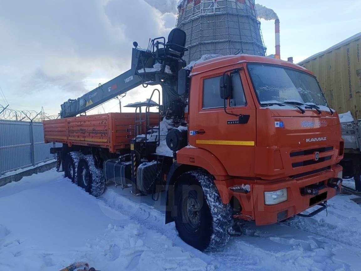 А/н бортовой на шасси КАМАЗ 43118-23027-50 с КМУ Hiab 160 — Чигири, Амурская обл