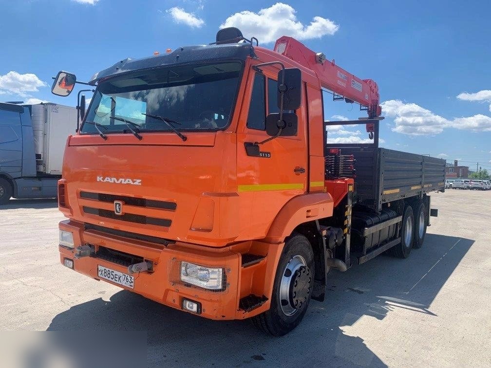 Автомобиль бортовой с КМУ КАМАЗ 65115 — Краснодар