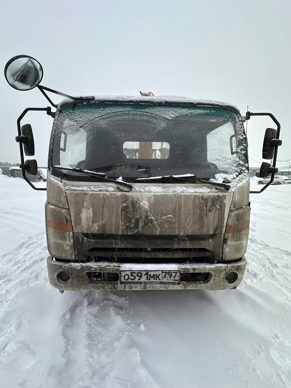 JAC N90 Бортовой с КМУ АБ-71AALJ — Лобня
