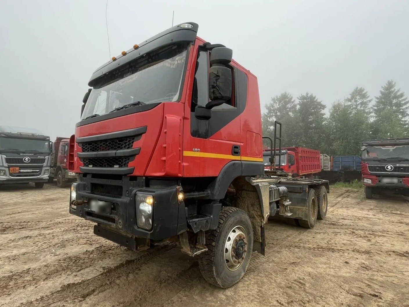 АМТ N.V. 6329* 6X6 Седельный тягач с КМУ — Ленск