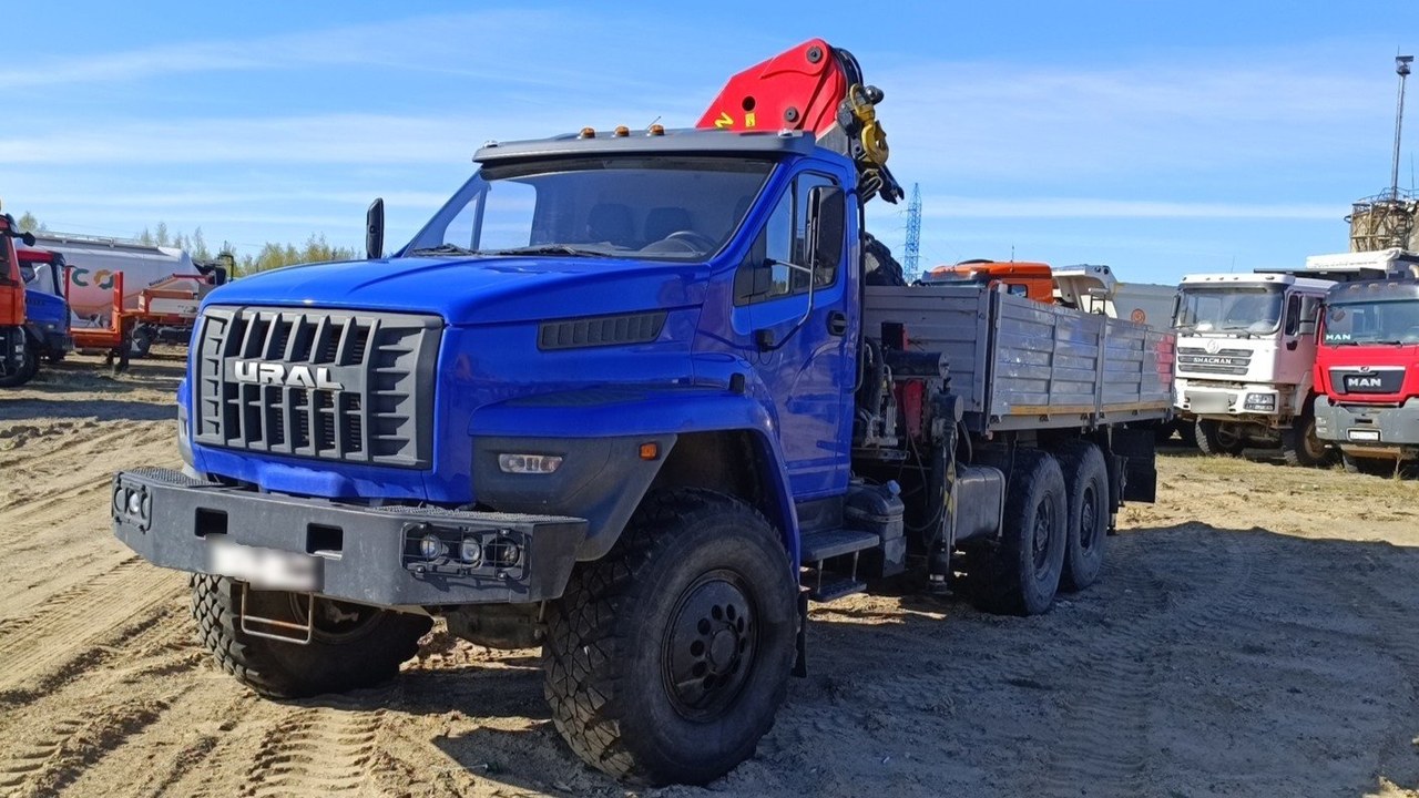 Завод Спецмаш SM04 на шасси Ural NEXT 4320 6x6 Бортовой с КМУ — Сургут