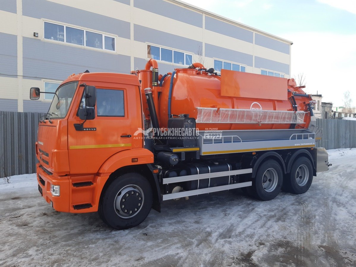 ТКМ-620 (илосос КАМАЗ-65115, 10+1,5 м3, насос JUROP PVT-400 2600м3/час, сист. гидроразмыва) — новая техника в лизинг