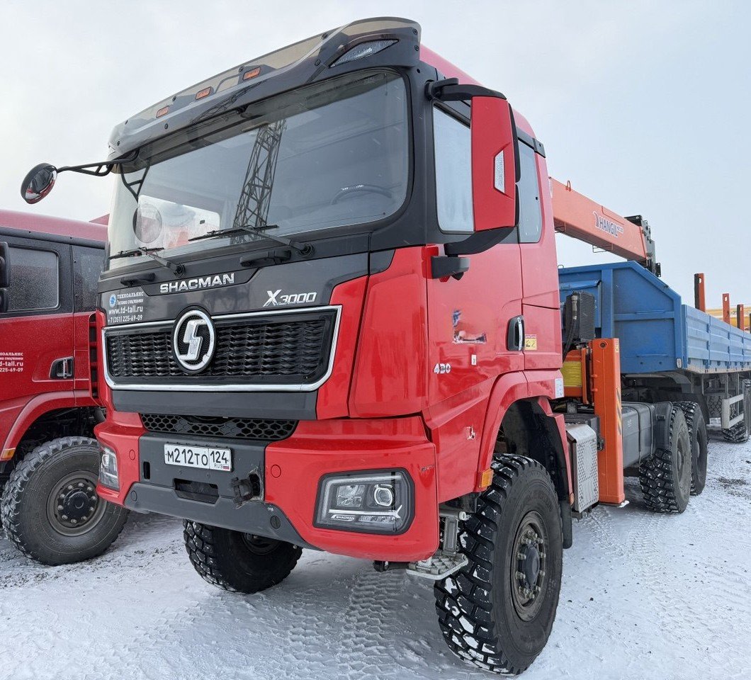 ТКТД 5347 на шасси Shacman SX4258 6x6 Седельный тягач с КМУ — Норильск