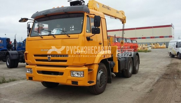 КМУ Тягач КАМАЗ 65116-6010-48 (Евро-5) + КМУ Soosan SCS746L Top (седло 1255/1330) — новая техника в лизинг