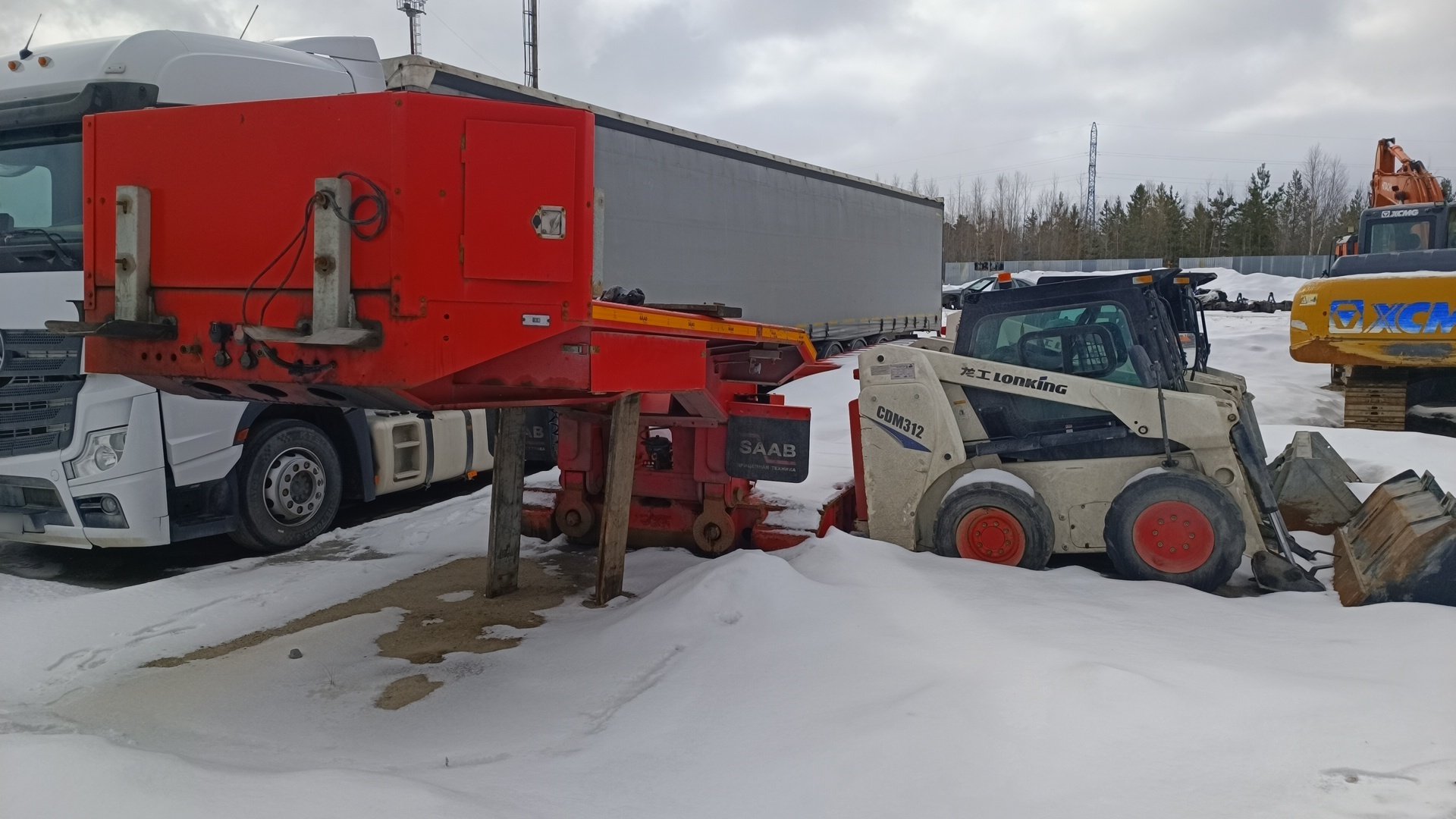Пкф Сааб 9891 Полуприцеп тяжеловоз 4 оси — Сургут