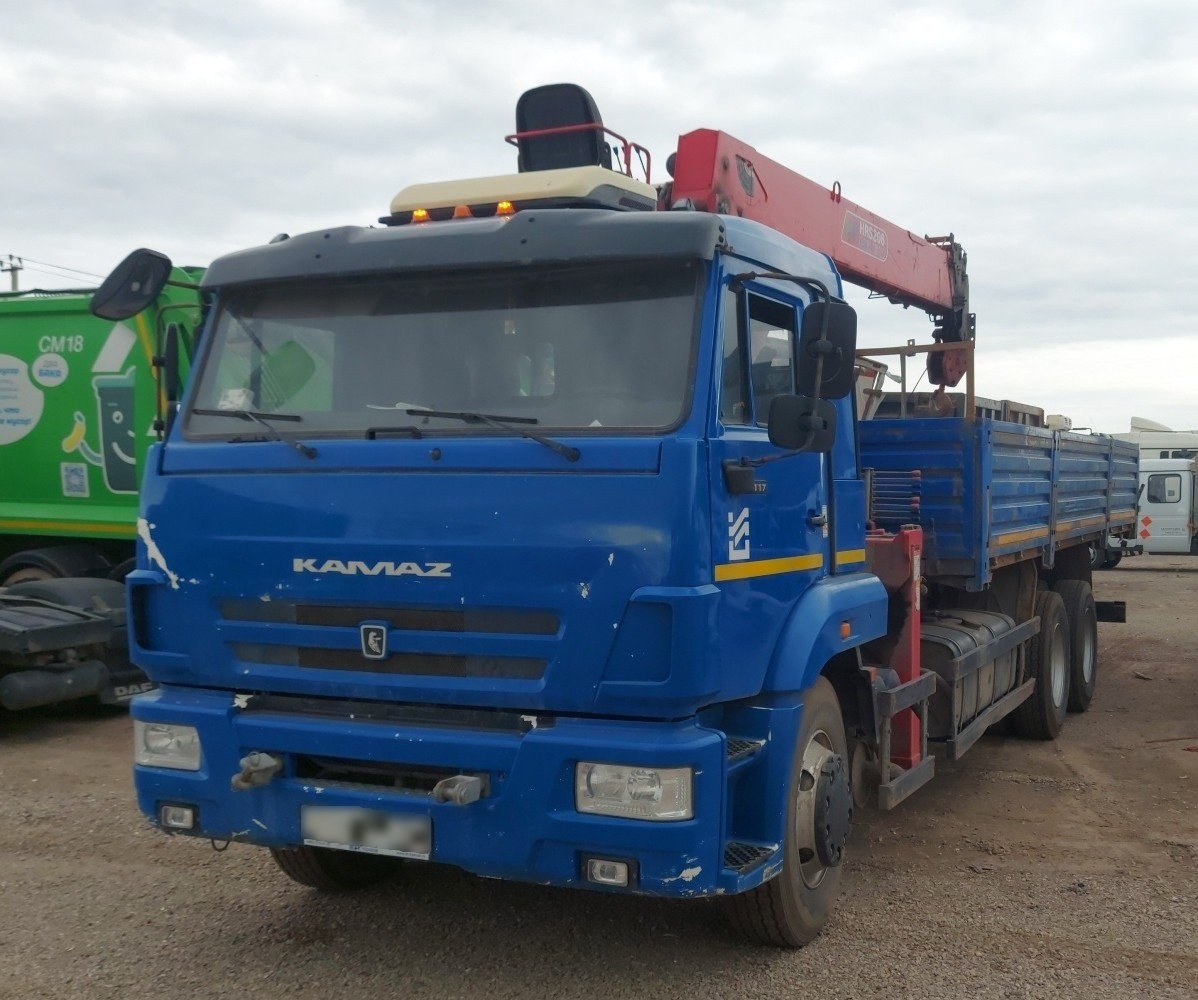 Кран Центр "Камаз" 6590 на шасси КАМАЗ 65117 6x4 Бортовой с КМУ — Домодедово улица зорин лес 36 строение 2