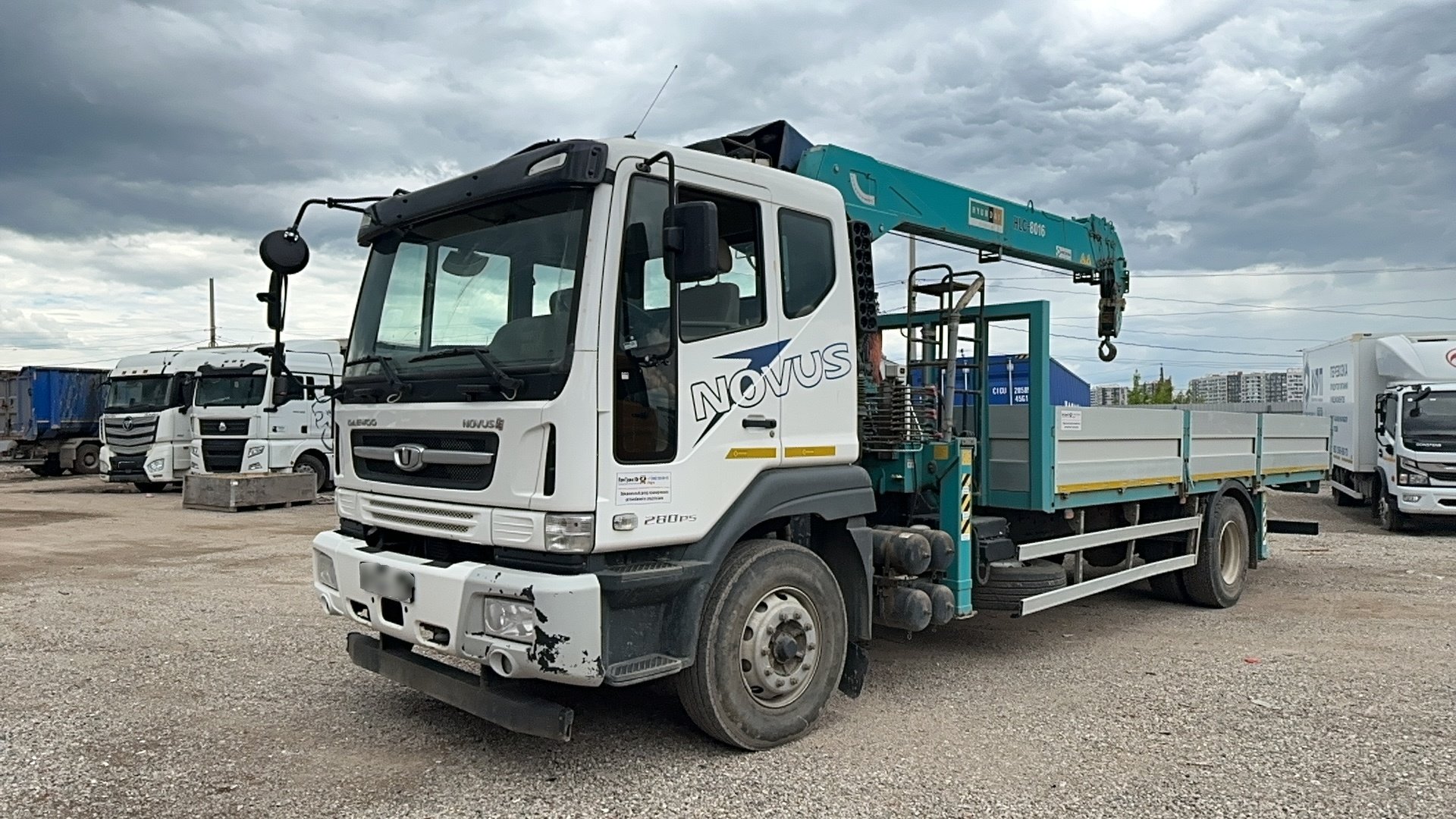 Спм Авто 73275 Daewoo NOVUS 4x2 Бортовой с КМУ — Домодедово улица зорин лес 36 строение 2