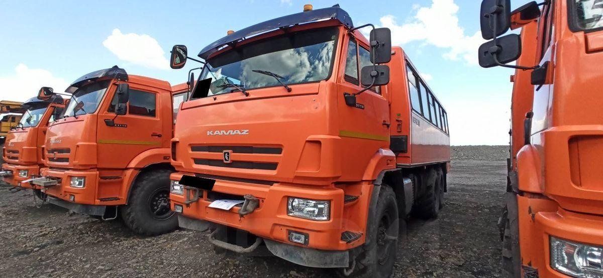 Автобус вахтовый (вахтовка) НЕФАЗ 4208-34 (M3G) на шасси КАМАЗ 43118-50 — Якутия