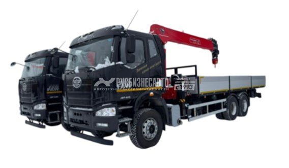 КМУ FAW 3250 (6x4, 390л.с., Евро-5) + HORYONG HRS216 верх.упр. + борт алюминий 7,8м. — новая техника в лизинг