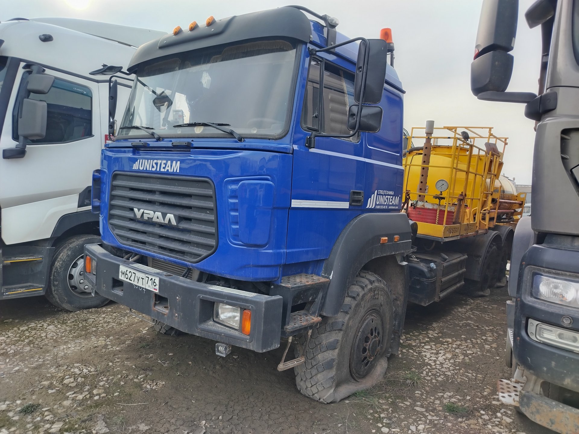 ЗАВОД ПАРОВЫХ УСТАНОВОК ЮНИСТИМ АКОС на шасси Ural 4320 6x6 Установка насосная для кислотной обработки скважин — Набережные Челны