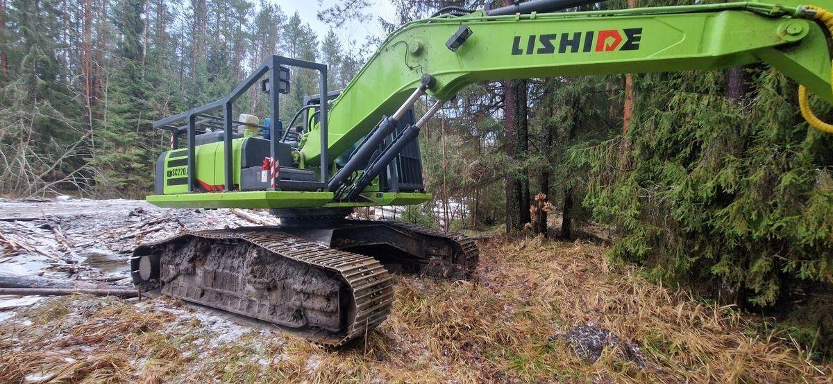 Экскаватор Lishide SC220.8 с харвестерной головкой Woody WH60-1 — Тверская обл