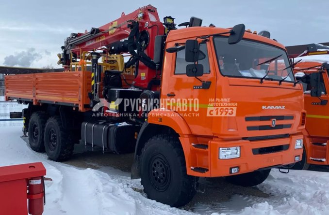 КМУ КАМАЗ 43118-73094-50 (Евро-5) + ИНМАН ИТ-200 + серт.корзина + бур 400мм. + борт 6,2м. (без сп) — новая техника в лизинг