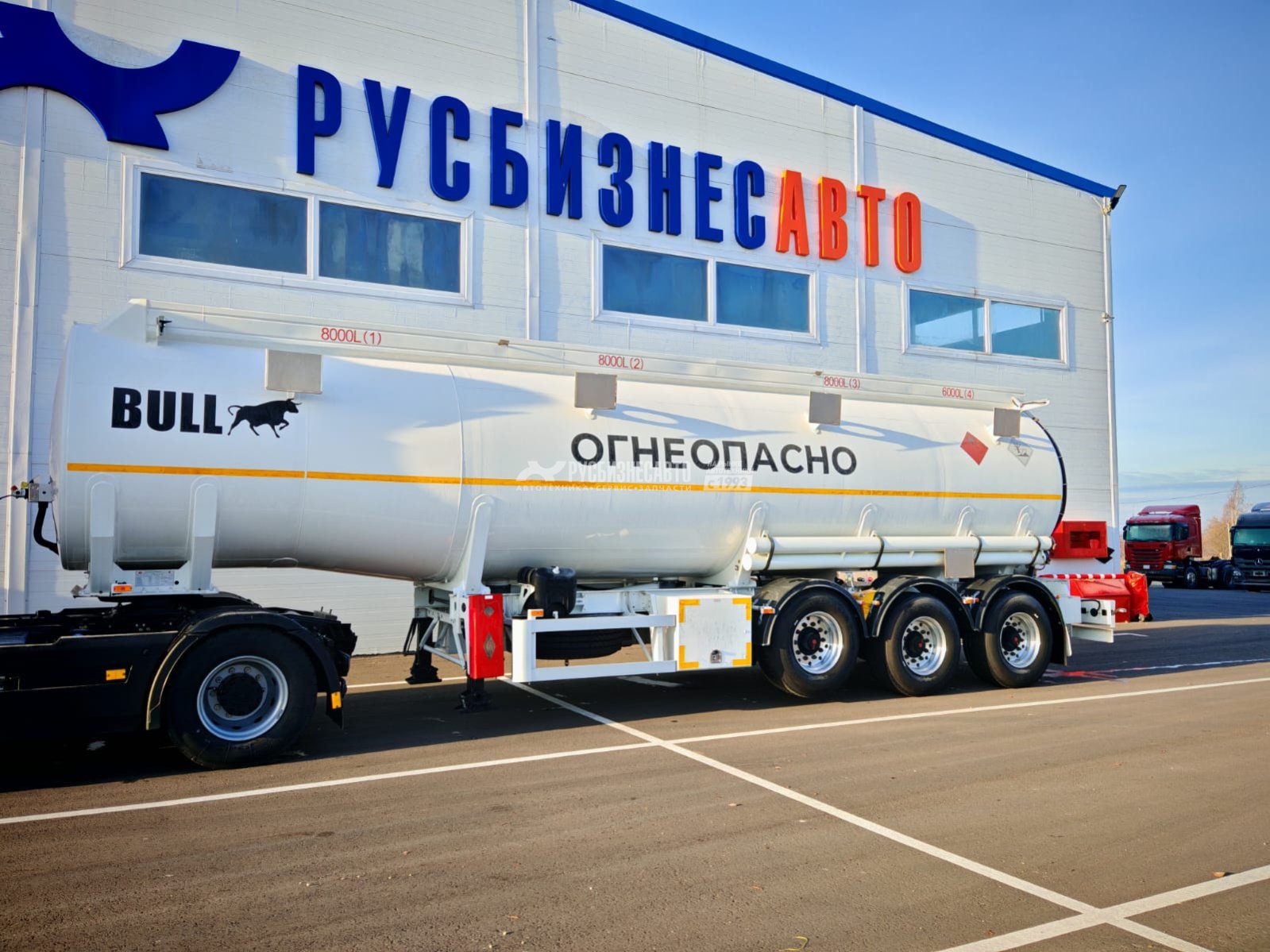 ППЦ-30 BULL TCP31 (светлые НП, сталь Q355E, 30м3, 4 отс., ниж. налив, сист. рек., 3 оси SAF, WABCO) — новая техника в лизинг