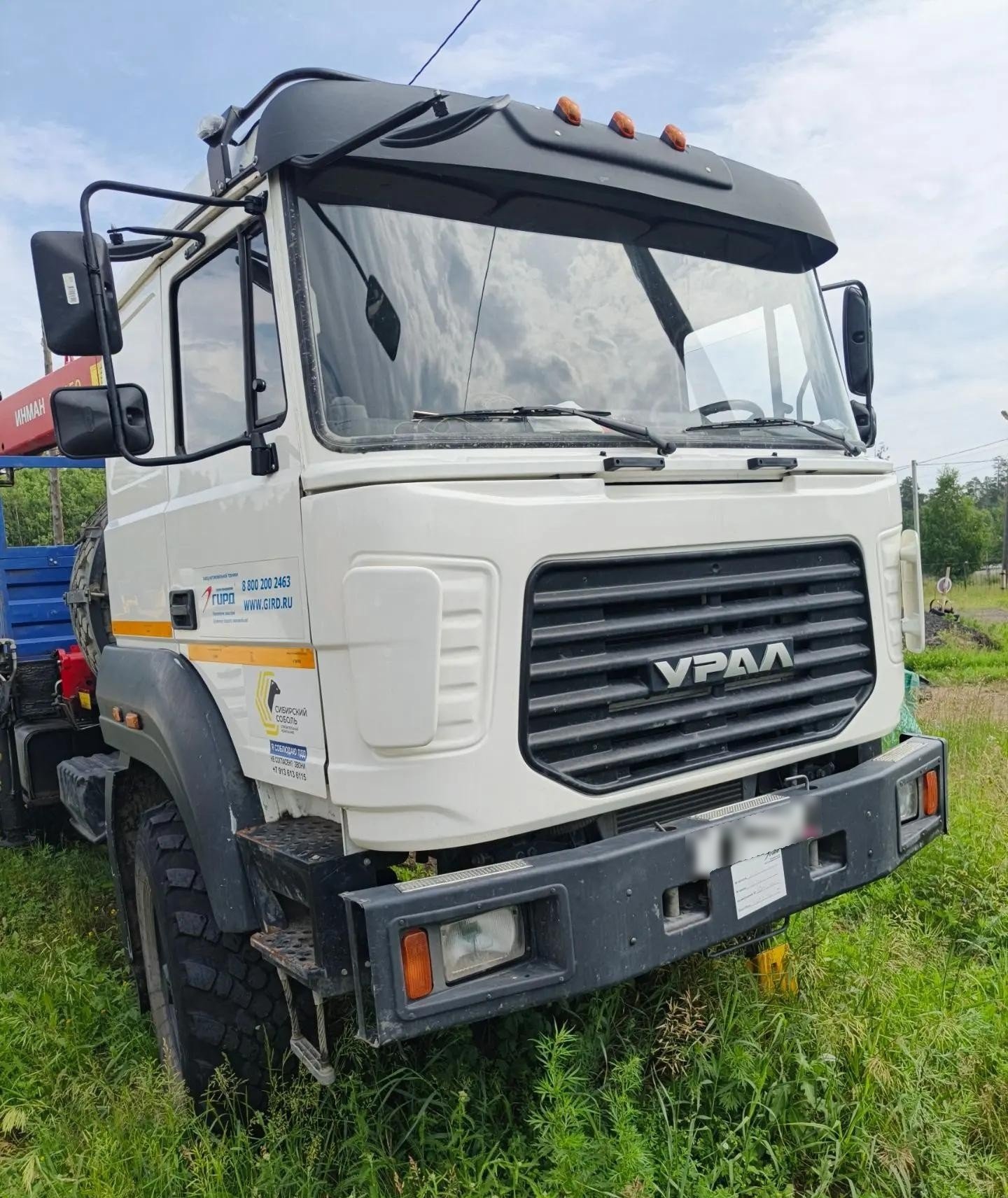 ГИРД 5849* на шасси Ural 4320 6x6 Бортовой с КМУ — Иркутск