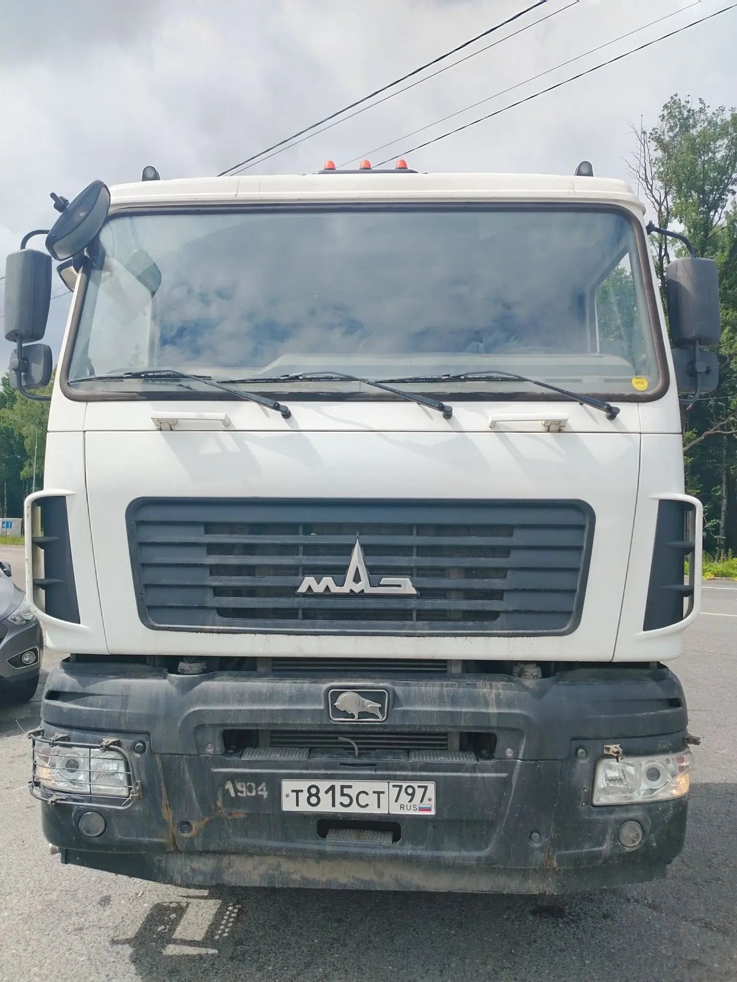 МАЗ 6312 6x4 Бортовой с КМУ — Лобня