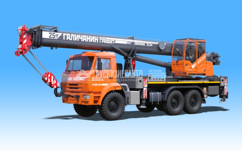 КС 55713-5В-4 ГРАФИТ автокран 25т. (КАМАЗ-43118) ОВАЛОИД — новая техника в лизинг