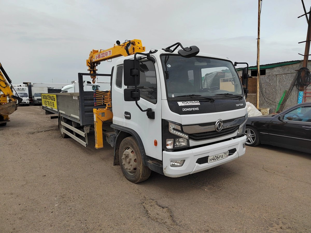 Автомобиль бортовой с КМУ DONGFENG C120L — Москва